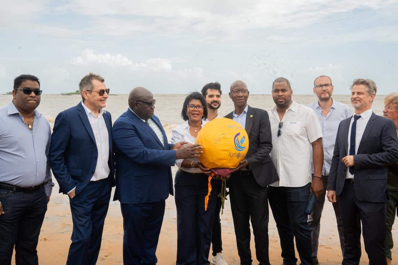 Atterrage du câble Lum@link en Guyane